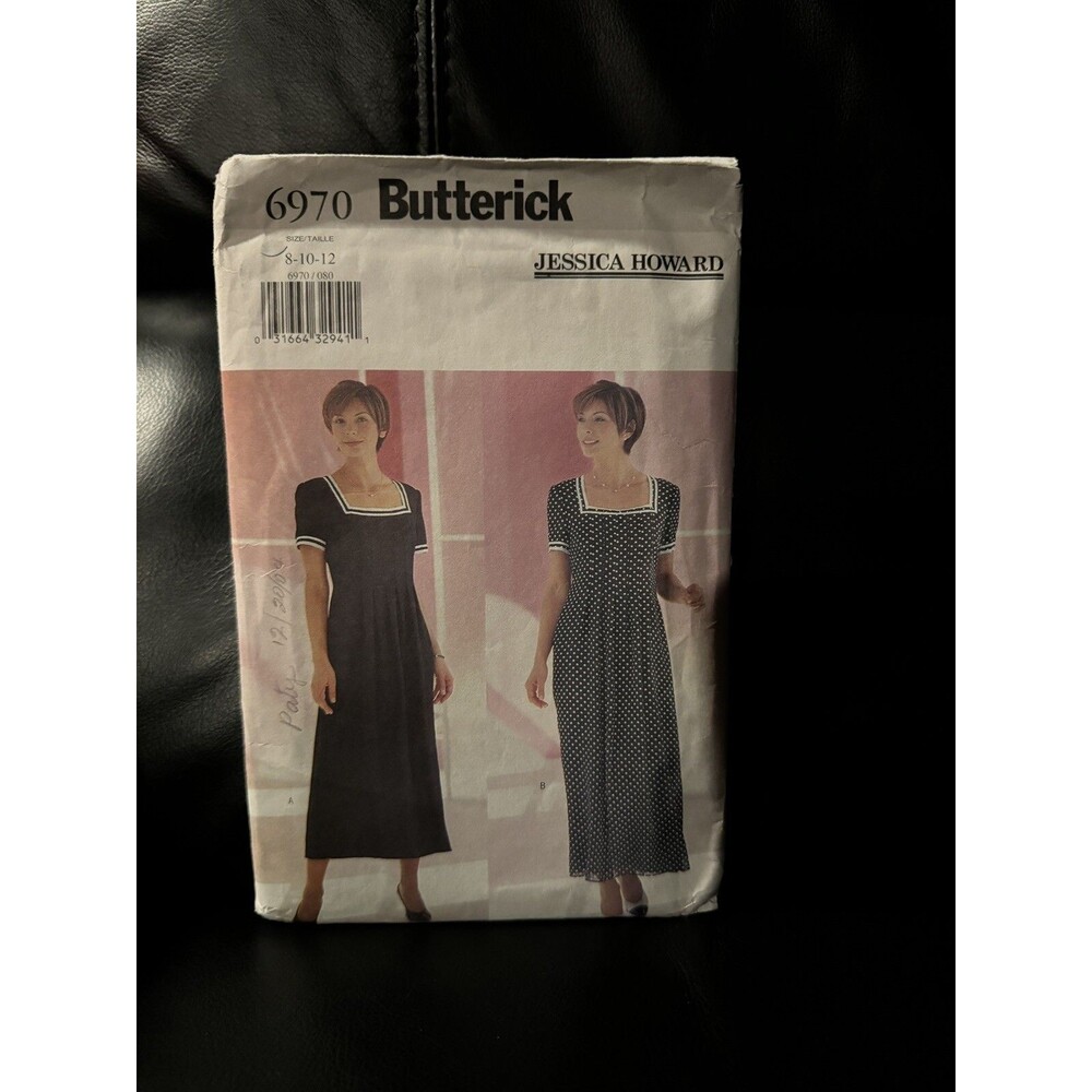 Butterick Sewing Pattern 6970 Misses Dress Jessica Howard Sizes 8 10 12